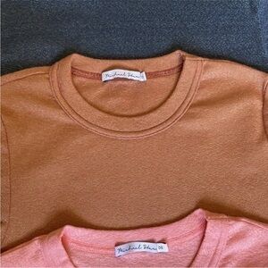 Michael Stars OS shiny tee orange